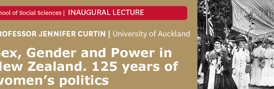 First female Professor of Politics and International Relations at the University of Auckland